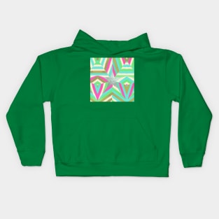 Bright Mint Stars Kids Hoodie